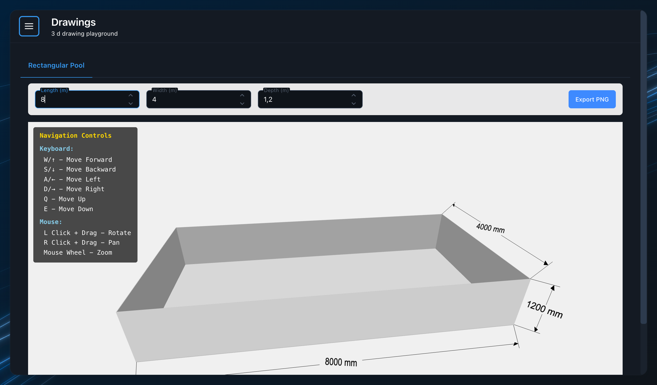 Oceanlink 3D-ritningar med mått och konfiguration